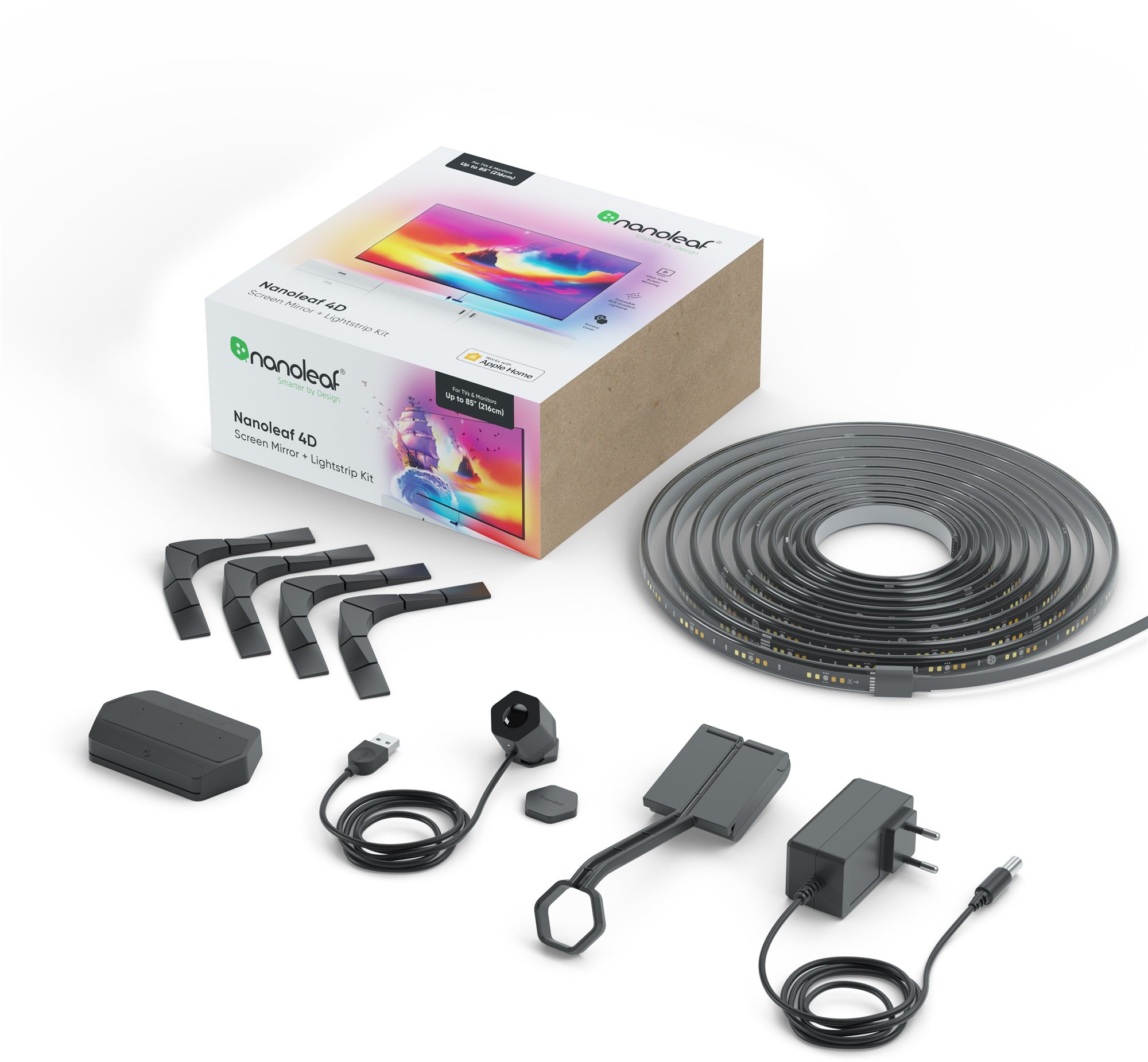 Nanoleaf 4D TV Screen Mirror + Lightstrips Starter Kit 5.2M For TV up to 85'' / 216cm