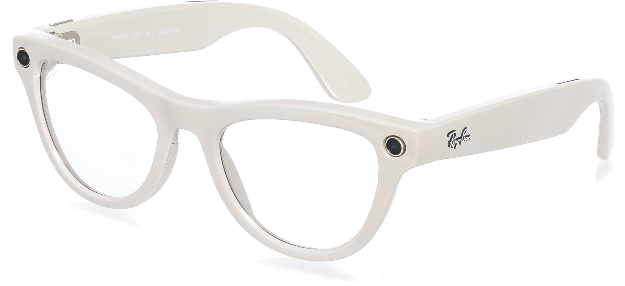 Meta RAY-BAN Meta Skyler (Standard) Smart Glasses - Shiny Chalky Gray, Transitions Sapphire