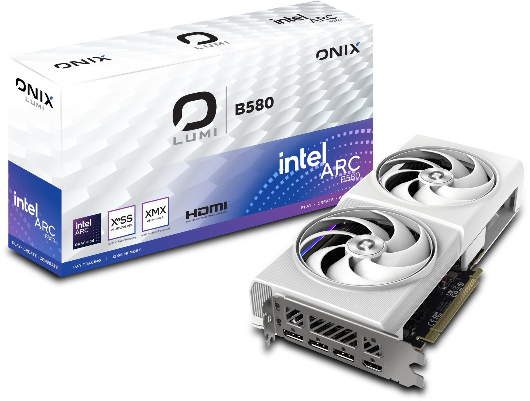 ONIX LUMI Intel Arc B580 12GB GDDR6 OC