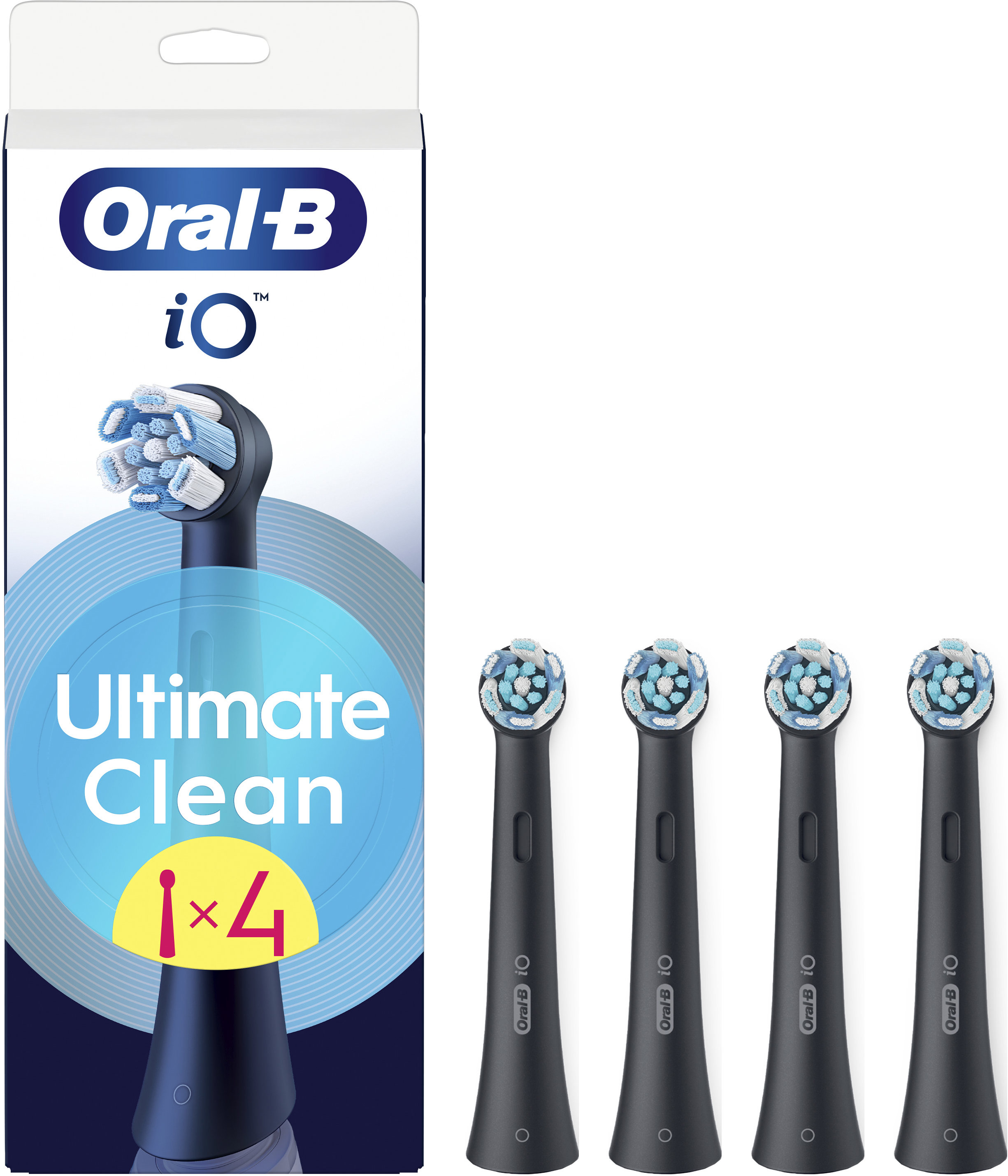 Oral-B iO Ultimate Clean Black, 4 db