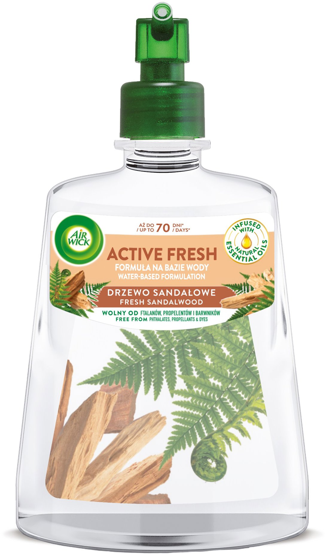 AIR WICK Active Fresh Automata utántöltő Tölgy és szantálfa 228 ml