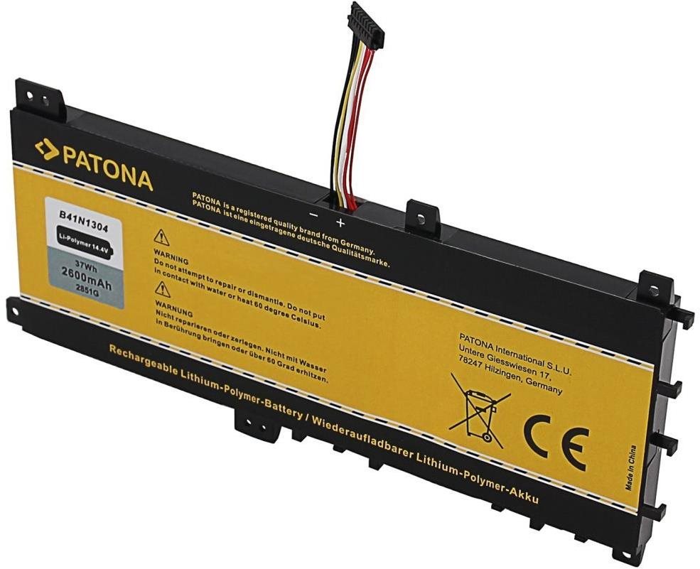 PATONA ASUS VivoBook V451L kompatibilis, 2600 mAh, Li-Pol, 14,4 V, B41N1304
