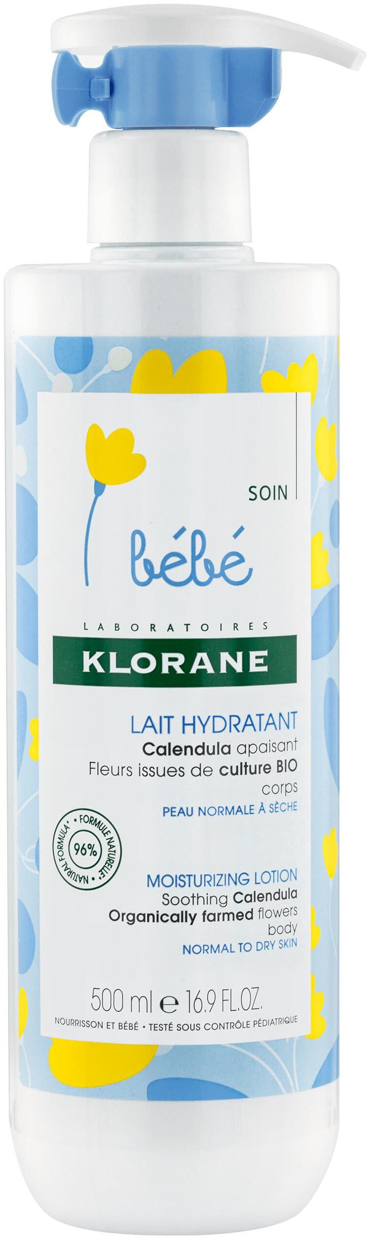KLORANE Bébé Hidratáló tej körömvirággal 500 ml