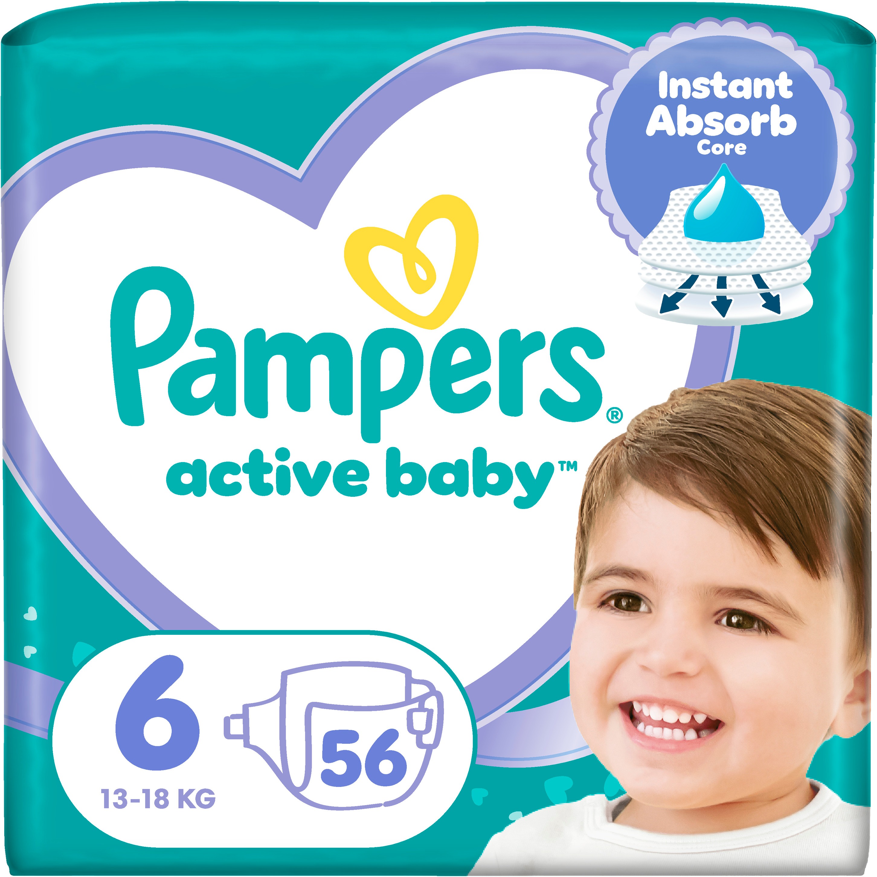 PAMPERS Active Baby 6 (56 db), 13-18 kg