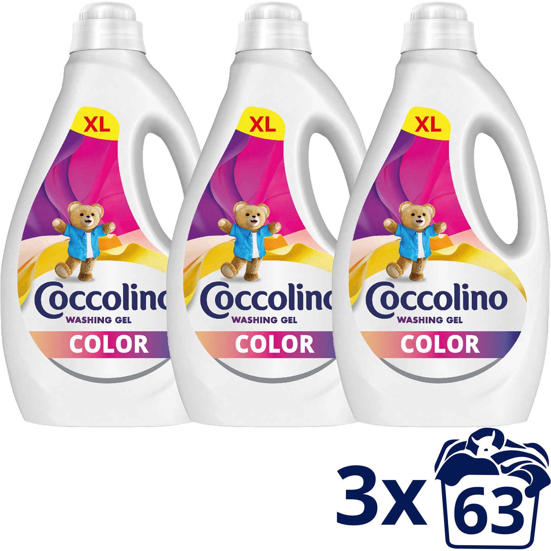 Coccolino Color 3 × 2,72 l (204 mosás)