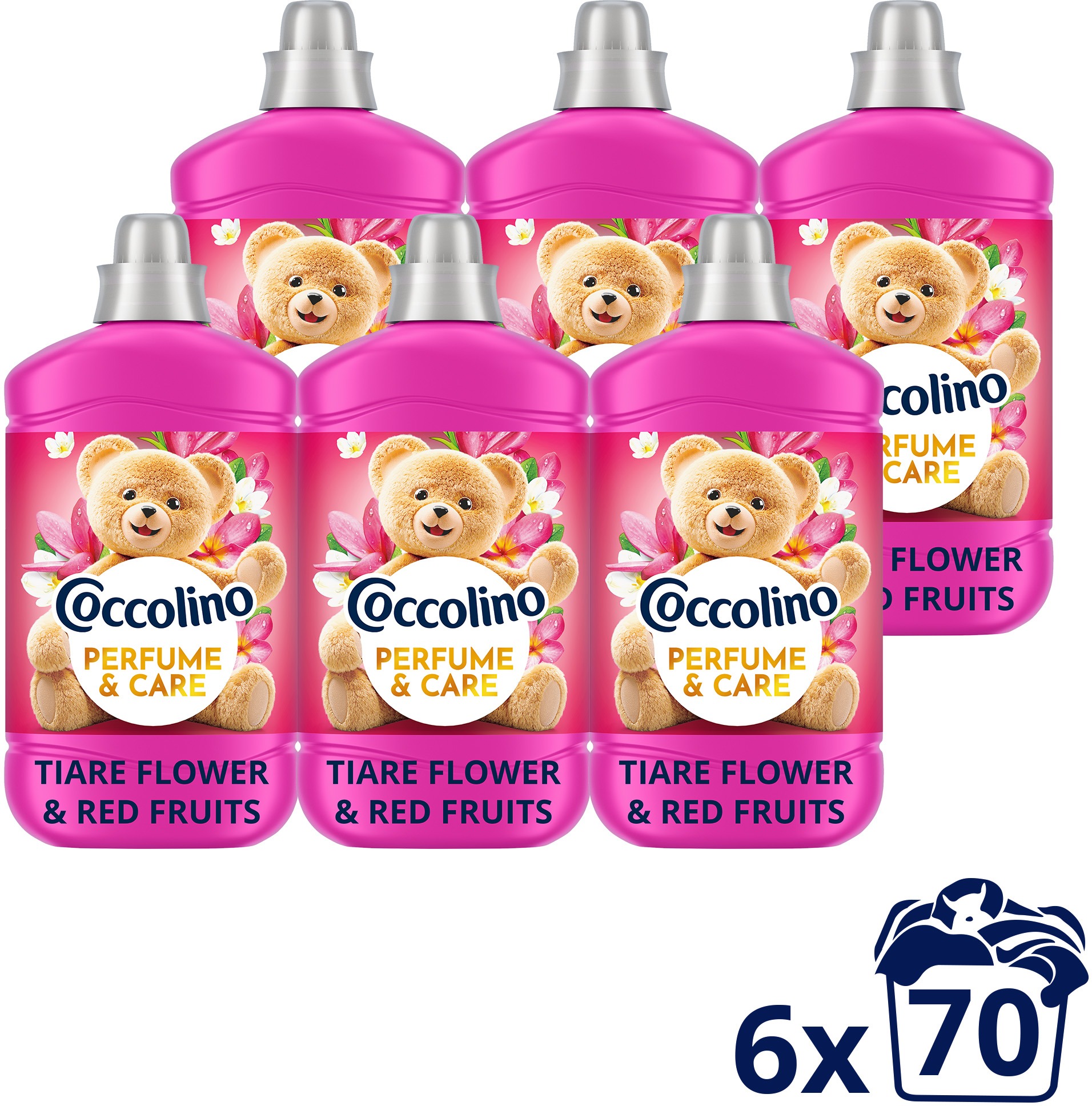 Coccolino Tiare Flower & Red Fruits 6×1,610 l (70 mosás)