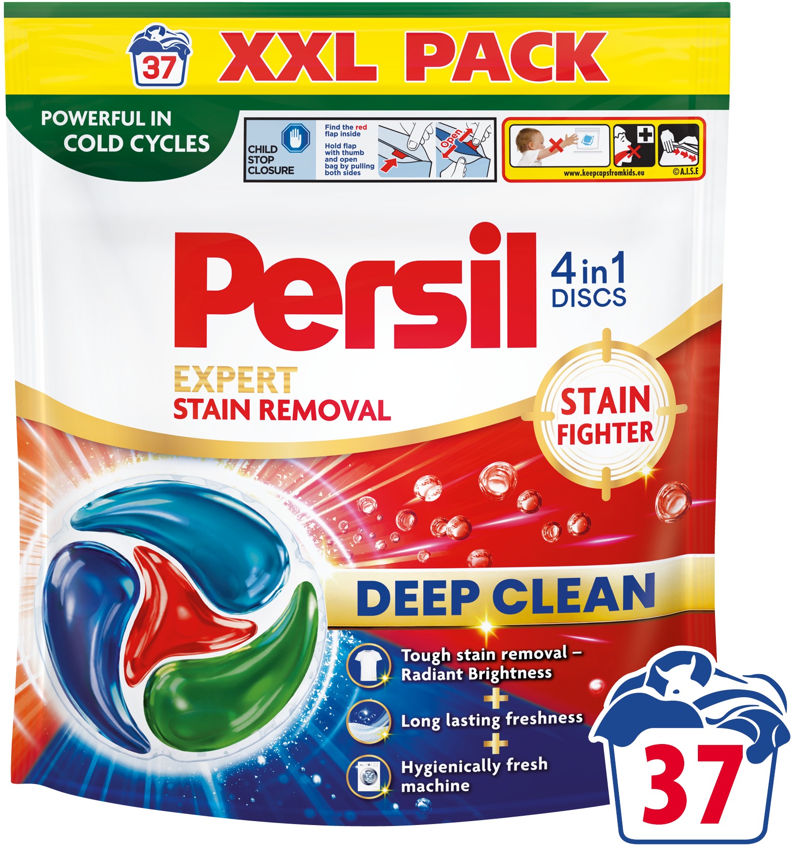 PERSIL Discs Expert Stain Removal, 37 db