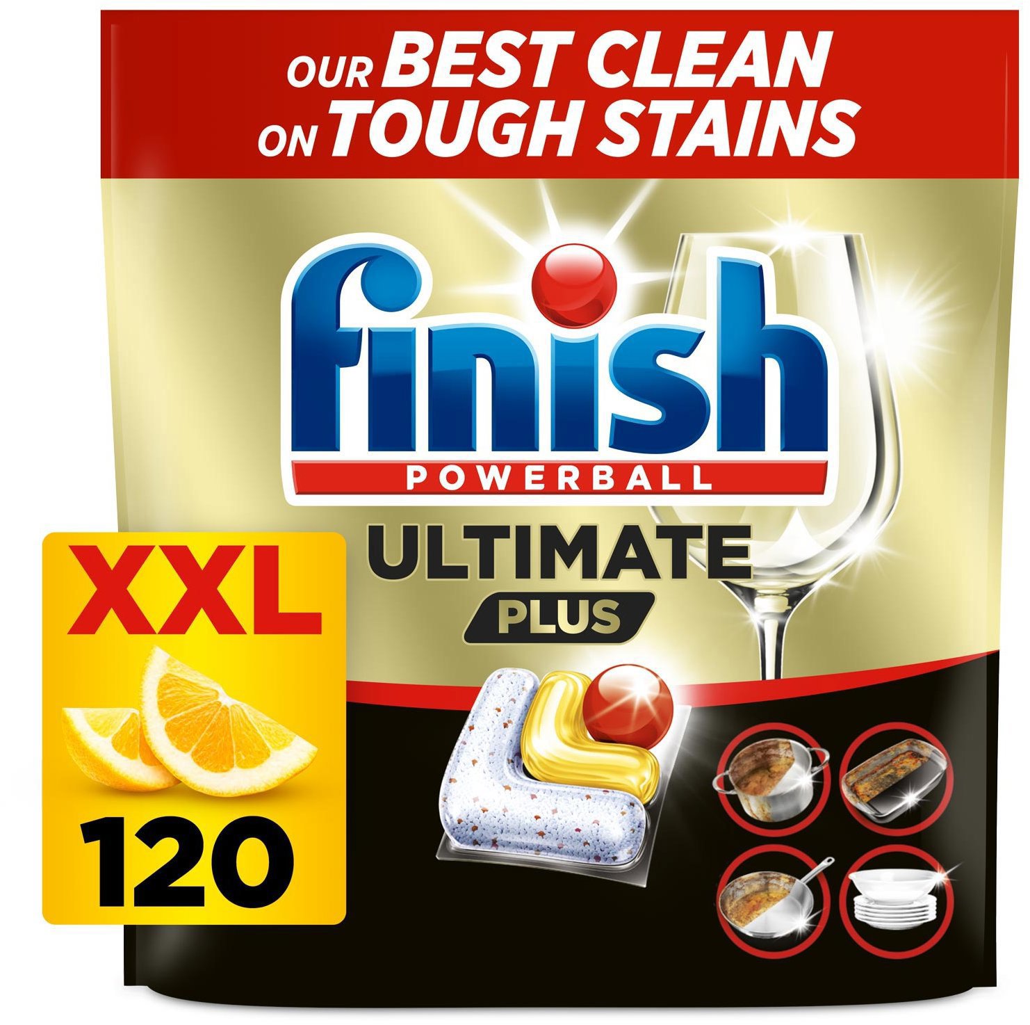 FINISH Ultimate All in 1 Plusz Lemon 120 darab