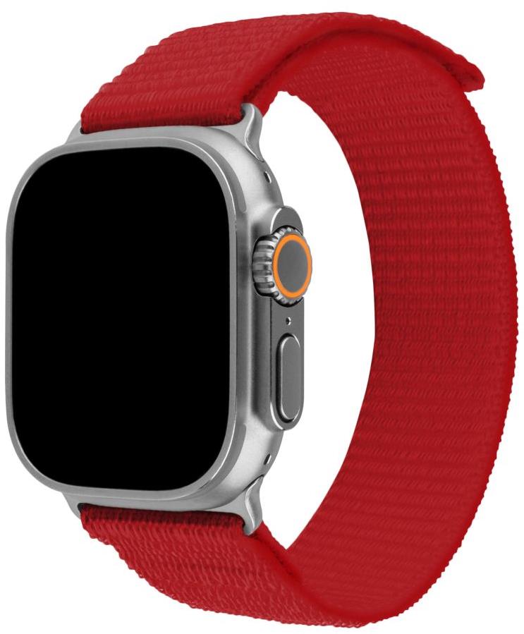 FIXED Nylon Sporty Strap Apple Watch Ultra 49mm - piros