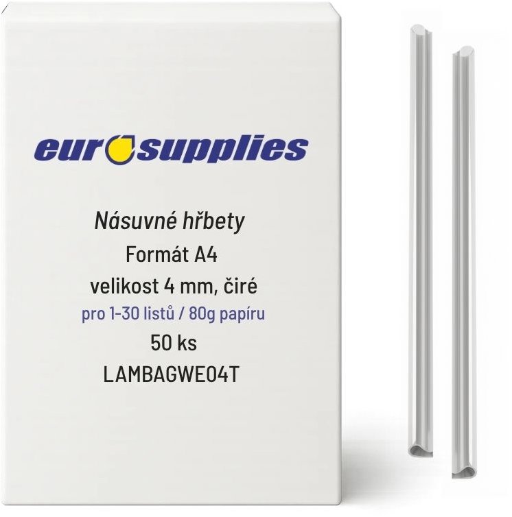 EUROSUPPLIES becsúsztatható 4 mm átlátszó - 50 db-os kiszerelés