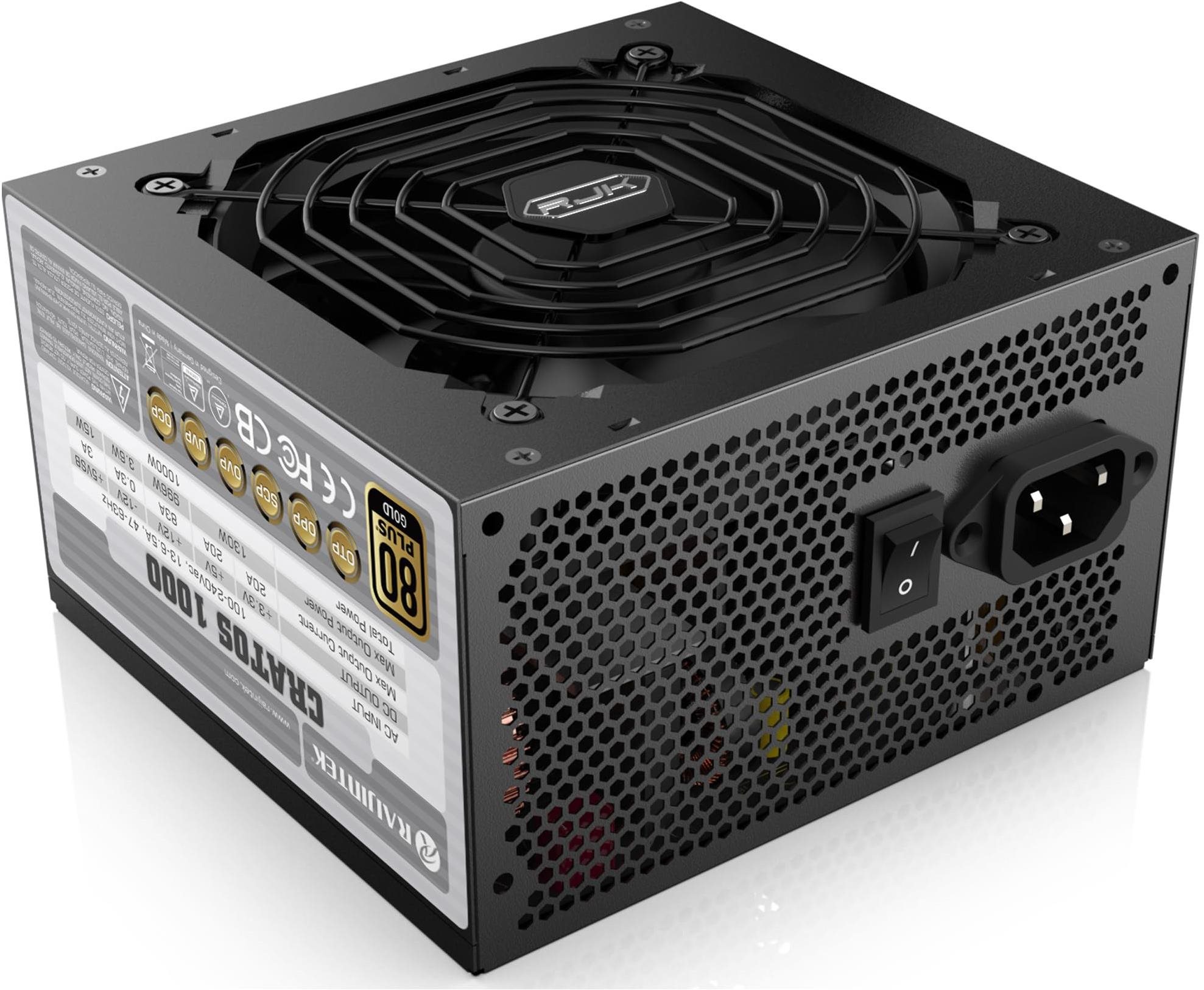 Raijintek CRATOS 1000 1000W 80+ Gold Black