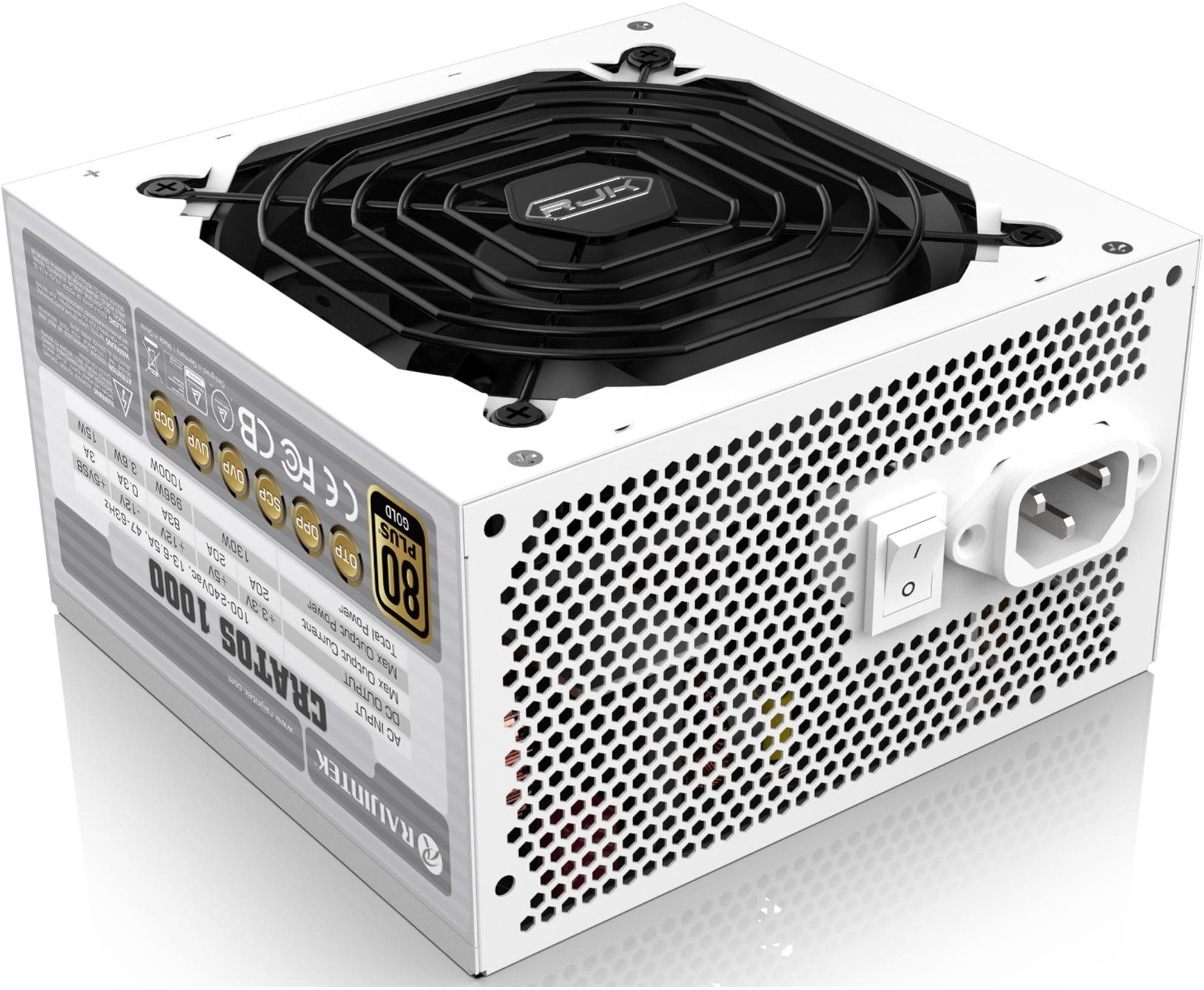 Raijintek CRATOS 1000 1000W 80+ Gold White