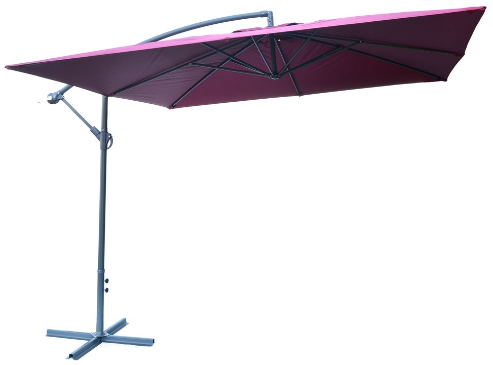 ROJAPLAST 8080 napernyő, oldalsó 270 x 270 cm - bordó