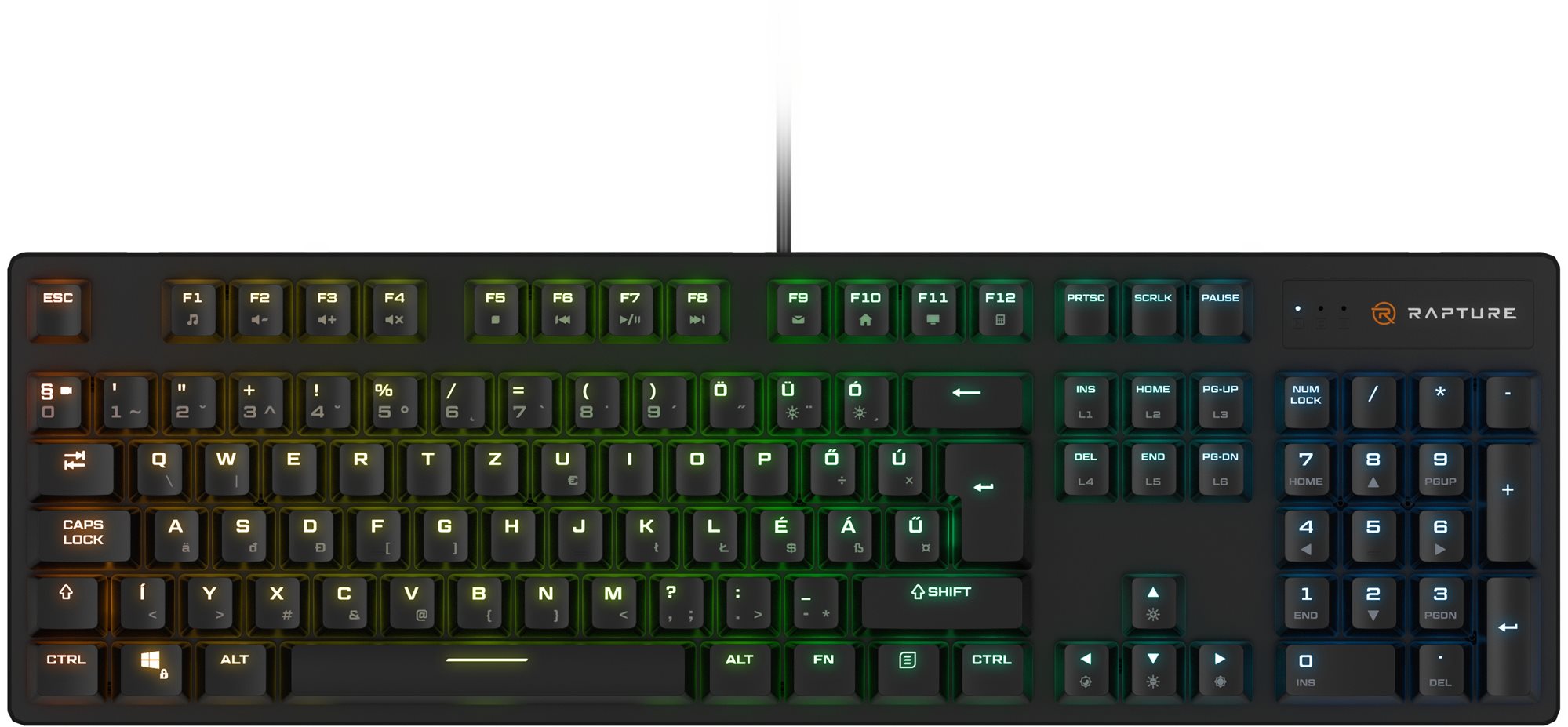 Rapture X-RAY Outemu Red, fekete, HU