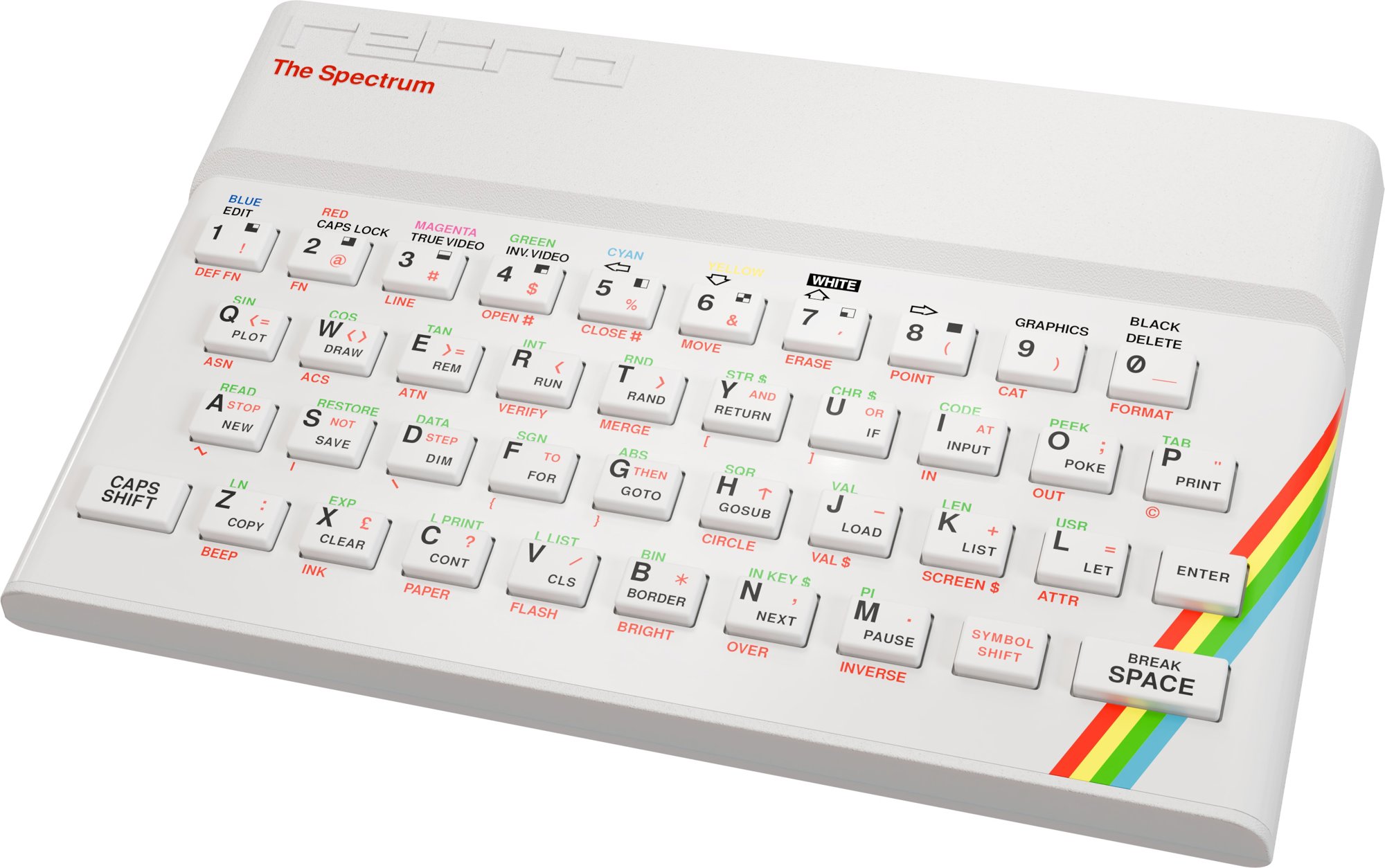 PLAION The Spectrum - White Edition - retro konzol