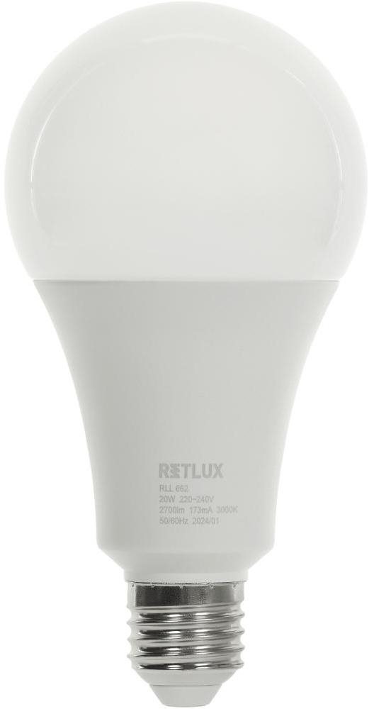 RETLUX RLL 662 A80 E27 bulb 20W WW D