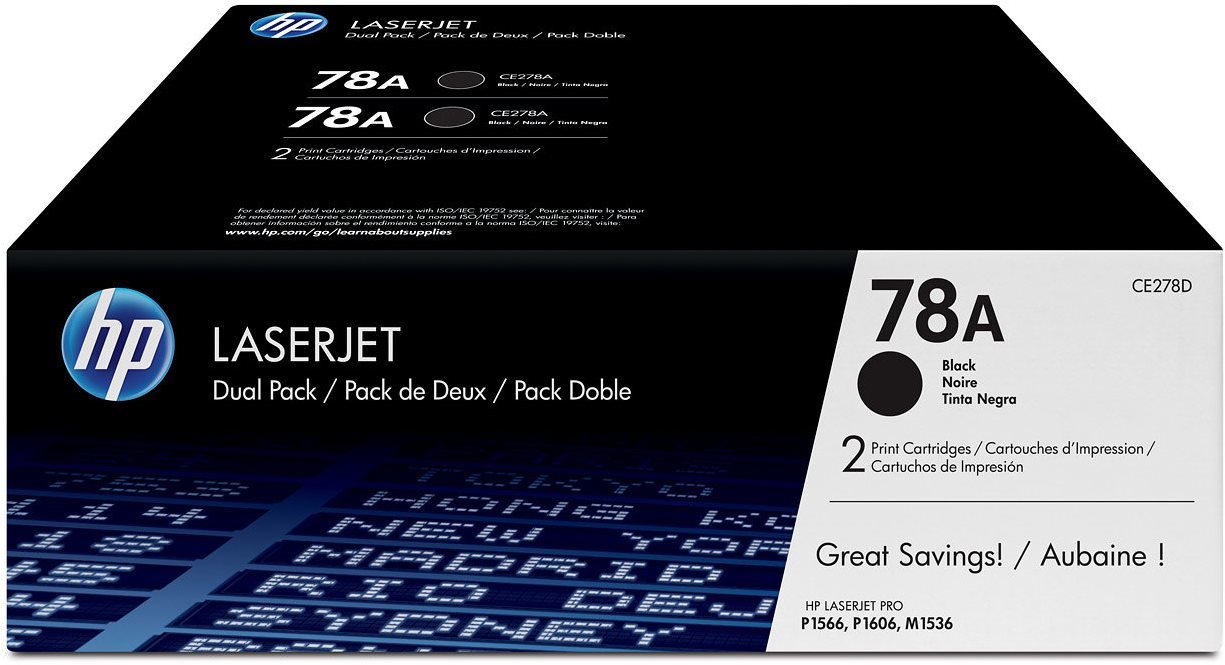 HP CE278AD No. 78A Dual Pack, fekete, eredeti, 2db