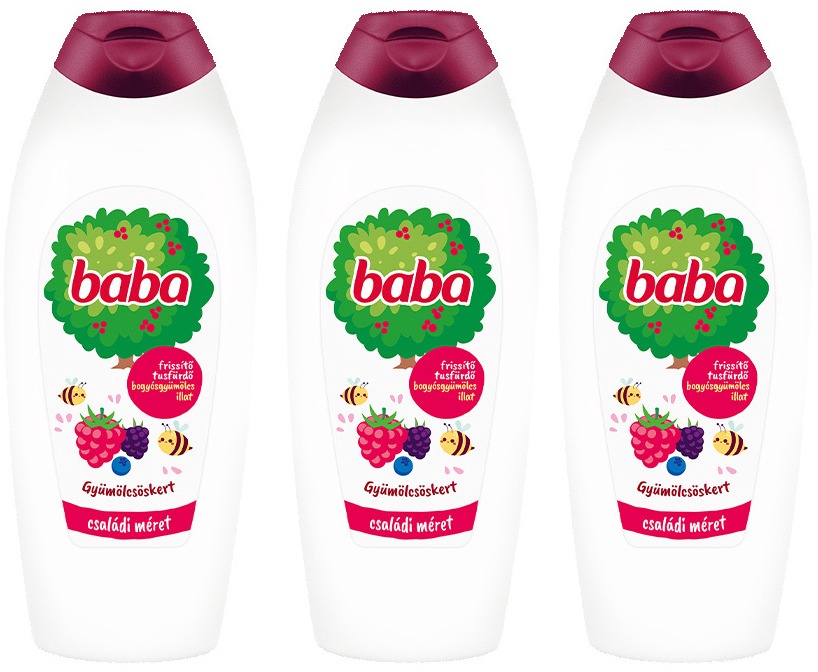 BABA Gyümölcsöskert tusfürdő 3x750 ml