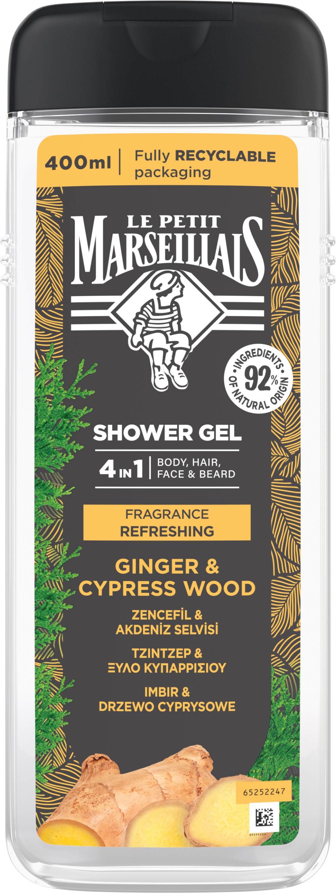 LE PETIT MARSEILLAIS 4in1 Gyömbér és Ciprusfa 400 ml