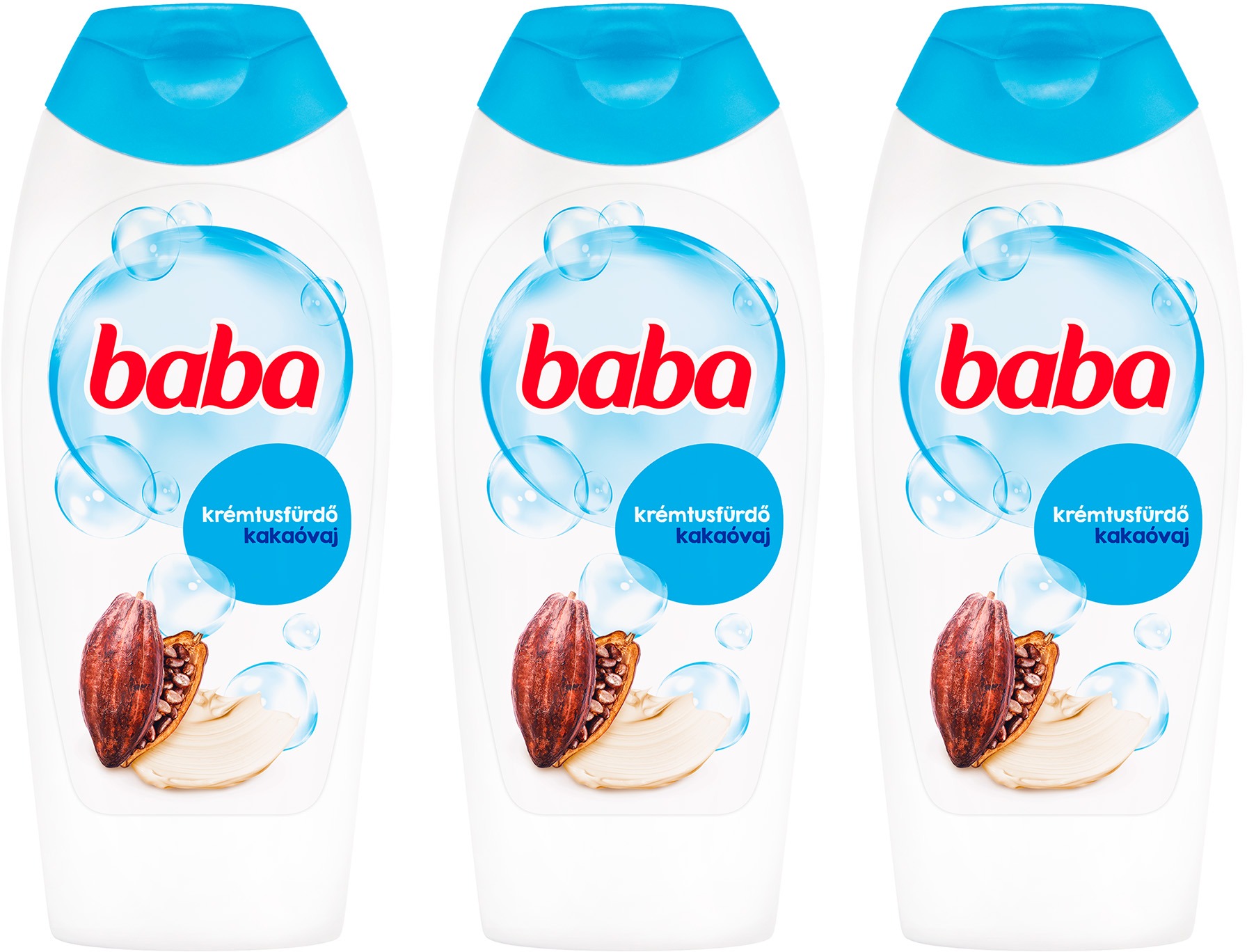 BABA kakaóvajas tusfürdő 3x400 ml