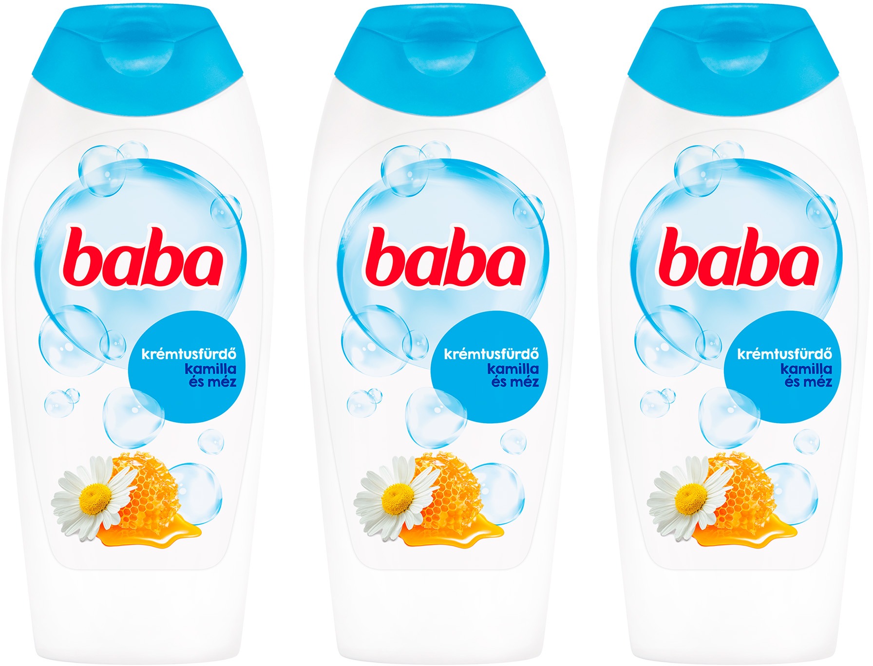 BABA kamillás & mézes tusfürdő 3x400 ml