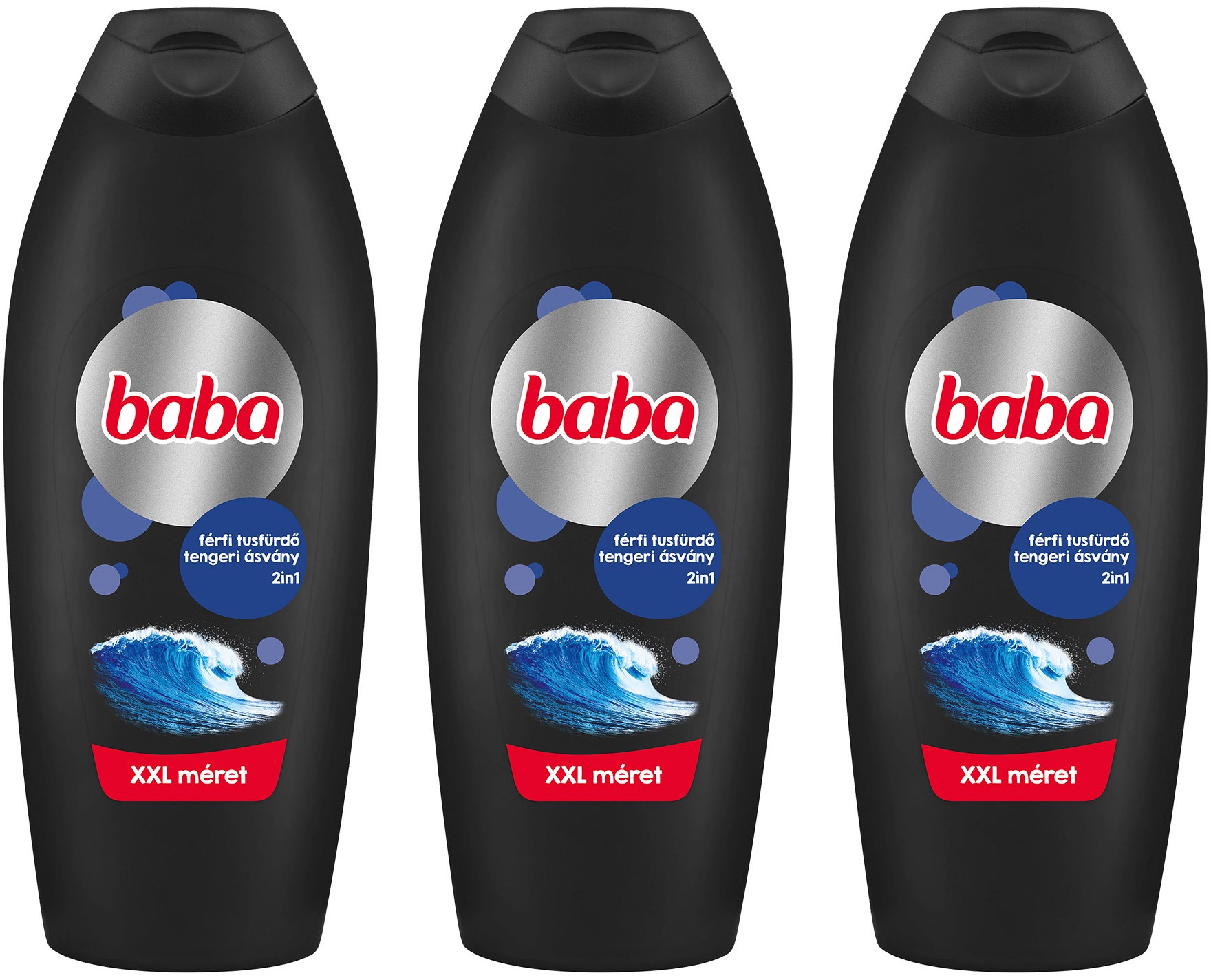 BABA tengeri ásványok férfi tusfürdő 2in1, 3x750 ml