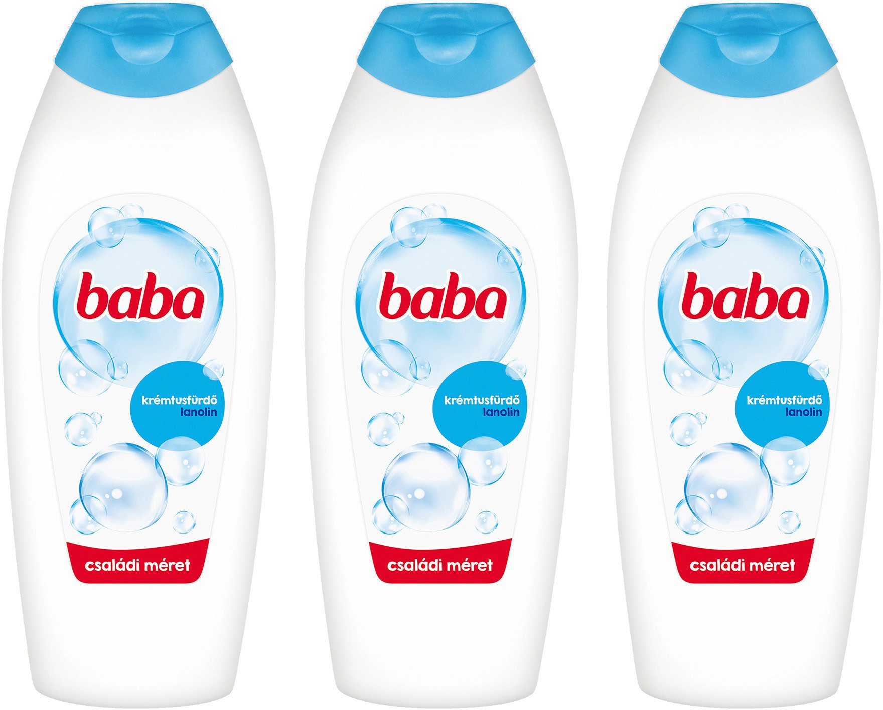 BABA lanolinos tusfürdő 3x750 ml