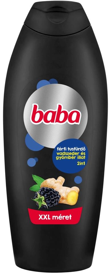 BABA vadszeder és gyömbéres férfi tusfürdő 2in1, 750 ml