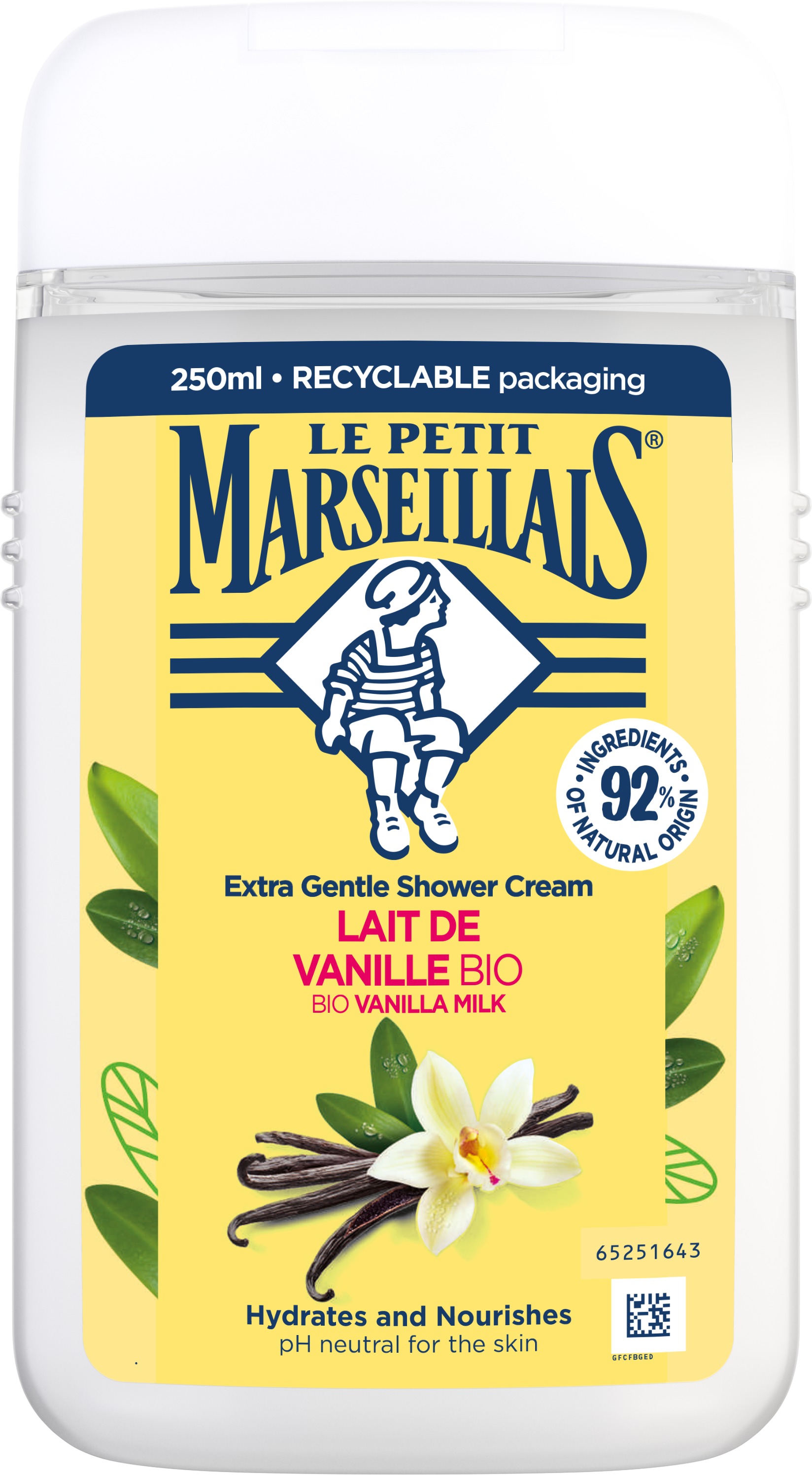LE PETIT MARSEILLAIS bio vaníliás tusfurdő 250 ml