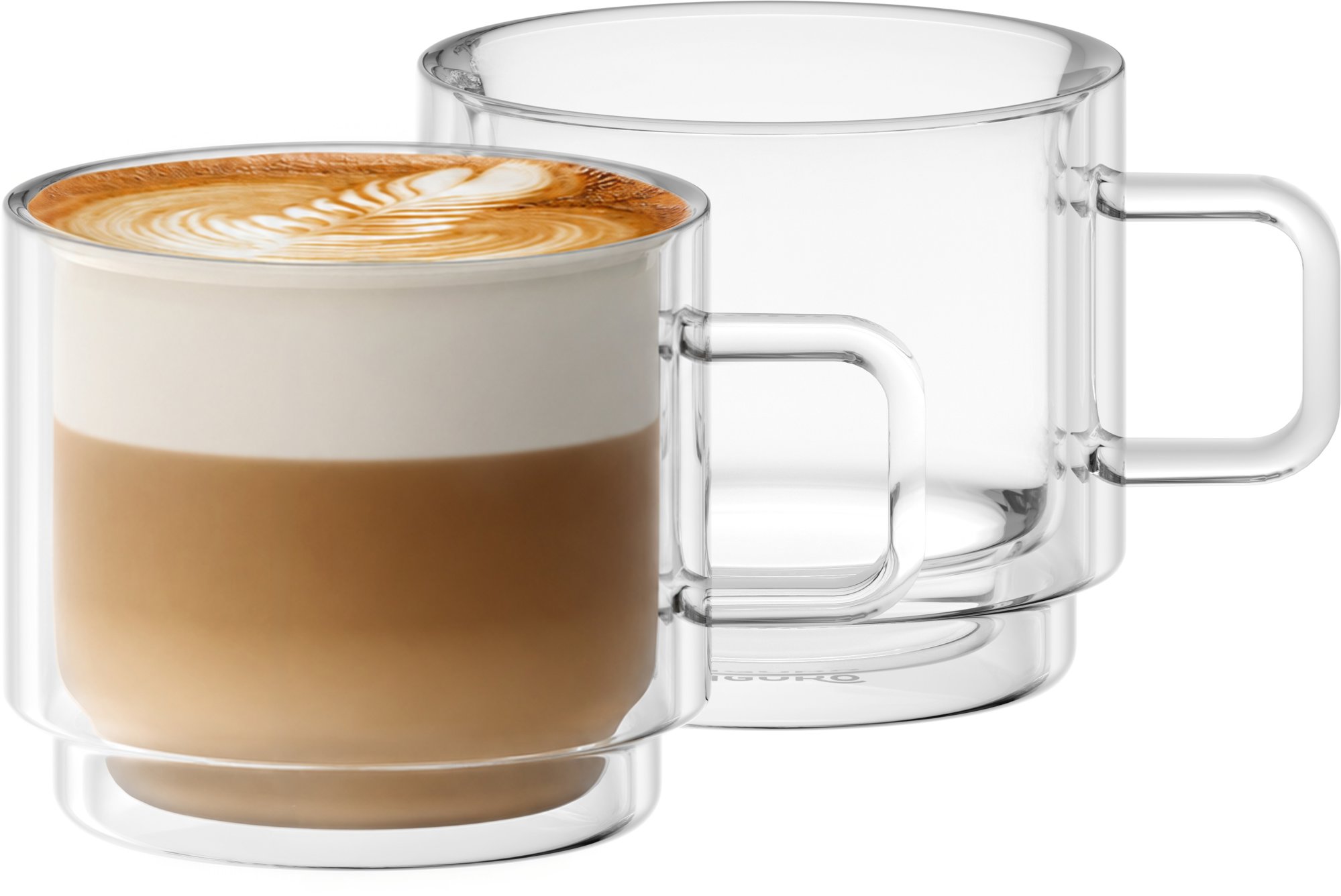 Siguro Double Stack duplafalú üvegpohár, 350 ml, 2 darab