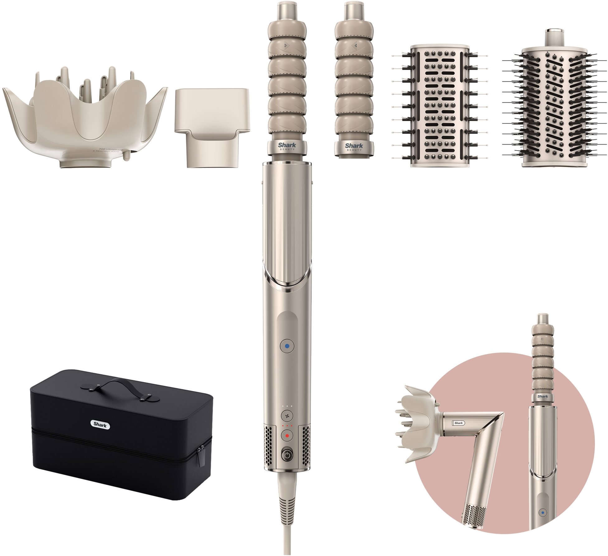 Shark® HD446SLEU FlexStyle® 5in1, champagne