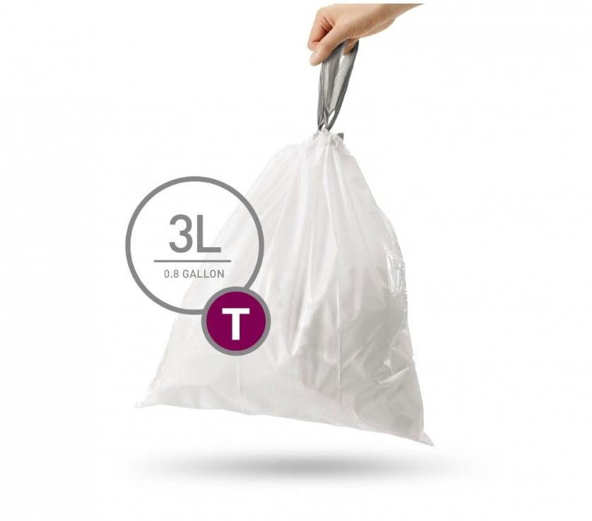 Simplehuman T típusú szemeteszsák, 3l, 40 db
