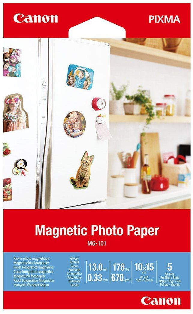 Canon Magnetic Photo Paper MG-101, 10 × 15 cm, 5 lap