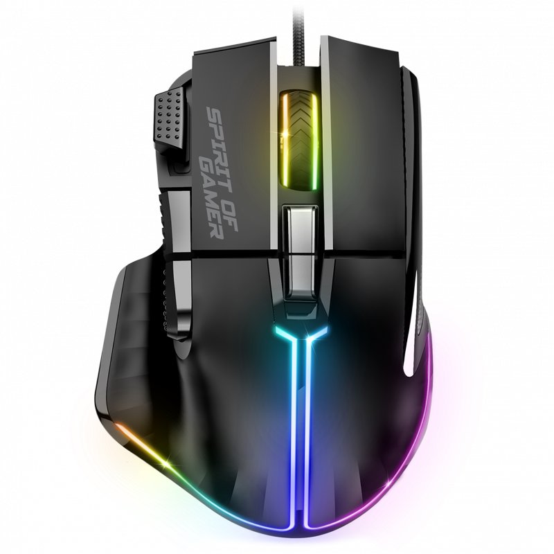 Spirit of Gamer PRO-M5 RGB S-PM5RGB Fekete
