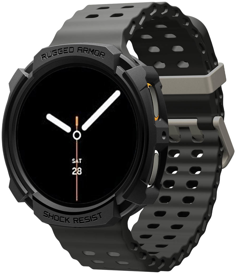 Spigen Rugged Armor Matte Black Samsung Galaxy Watch 8 44mm tok