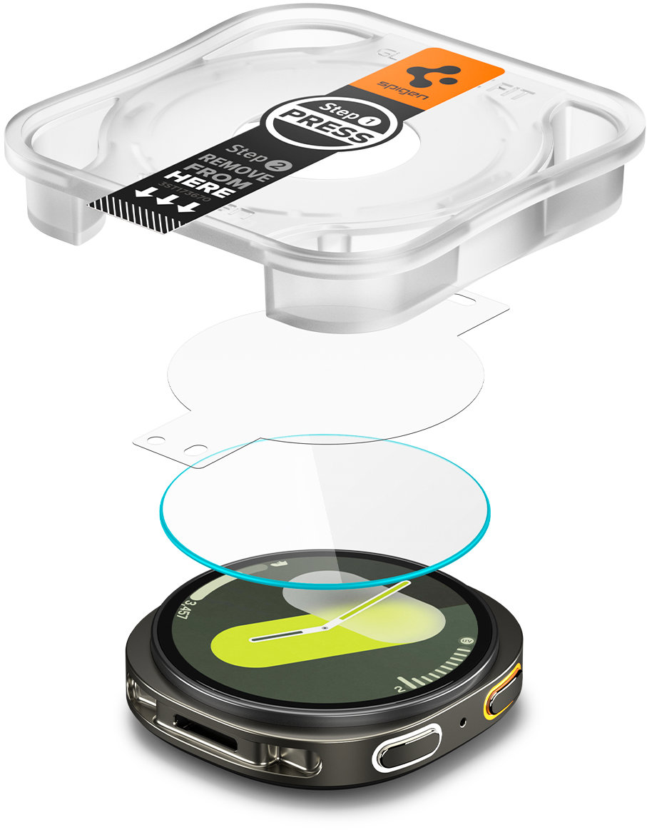 Spigen Glass tR EZ Fit 2 Pack Transparency Samsung Galaxy Watch 8 üvegfólia - 44 mm
