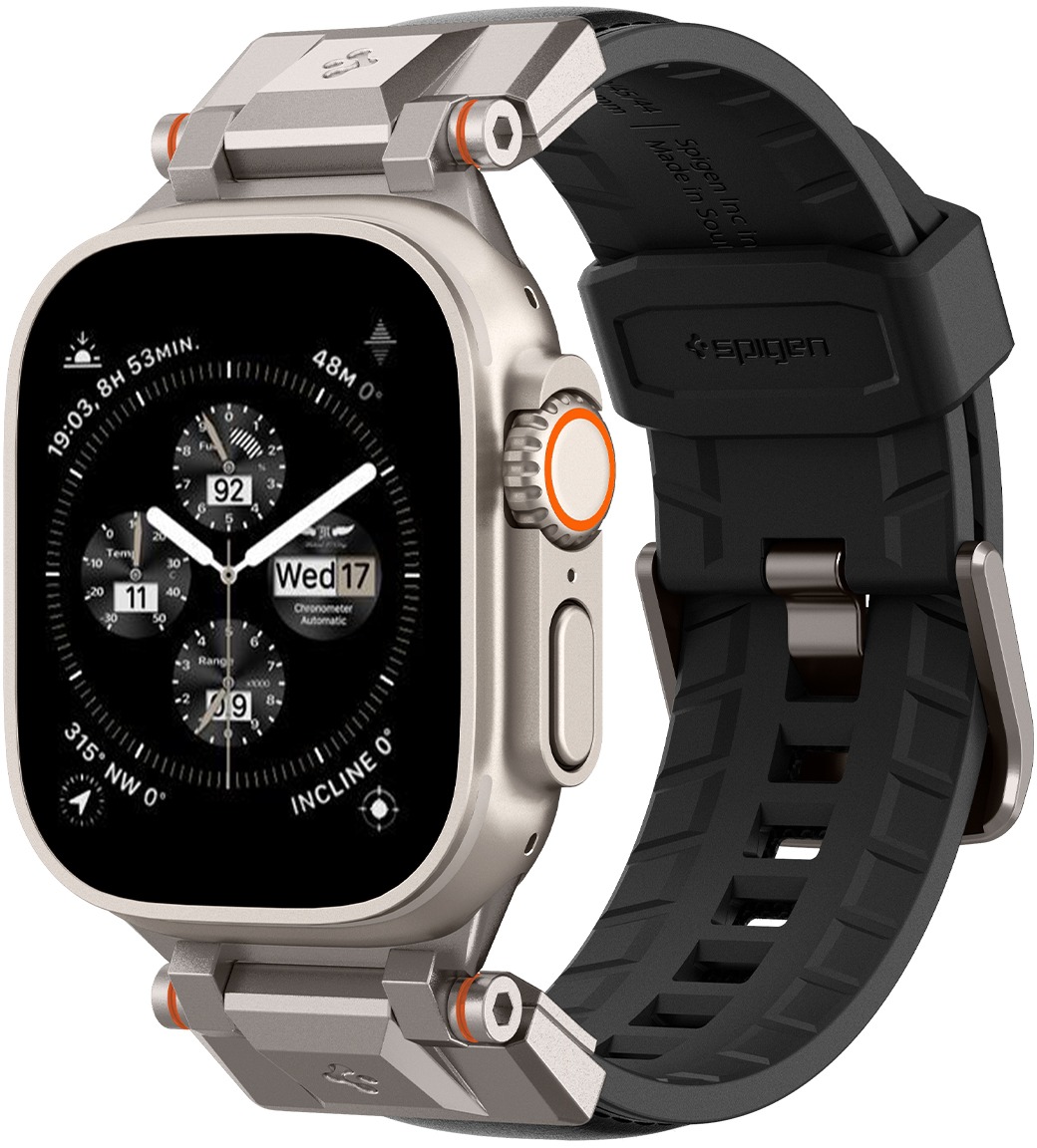 Spigen DuraPro Armor Black AW Ultra 2/1 49mm / 9/8/7 45mm / SE/6/5/4 44mm / 3/2/1 42mm