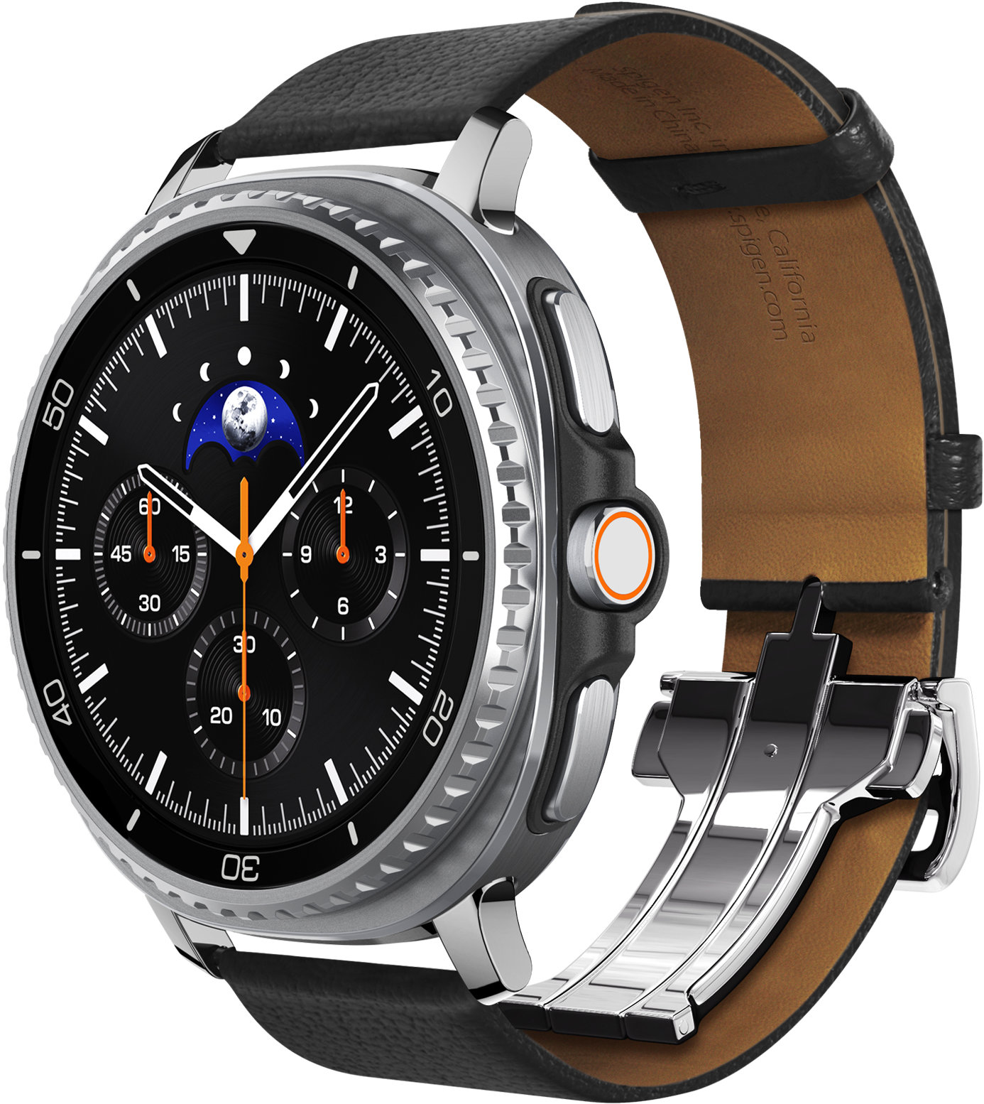 Spigen Enzo Band Samsung Galaxy Watch 8 46mm / 44mm / 40mm szíj - fekete