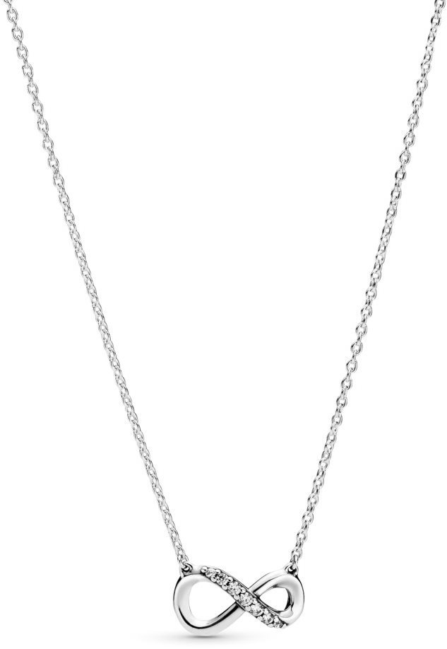 Pandora Moments Sterling Sparkling Cubic Zirconia Infinity Collier Necklace - Silver