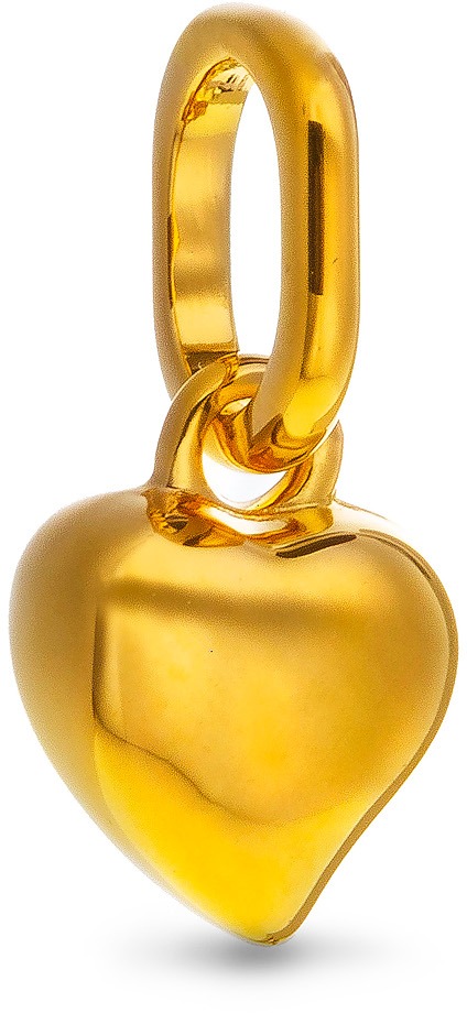 Pandora 14K Gold Plated Heart Mini Dangle Charms - Gold Plated