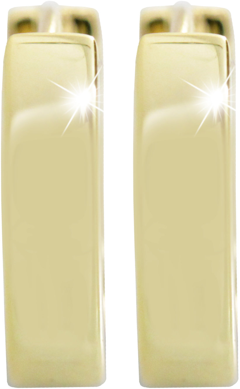 JSB Bijoux szélesebb lapos, karika, aranyozott 92400565g (Ag925/1000, 1,96 g)