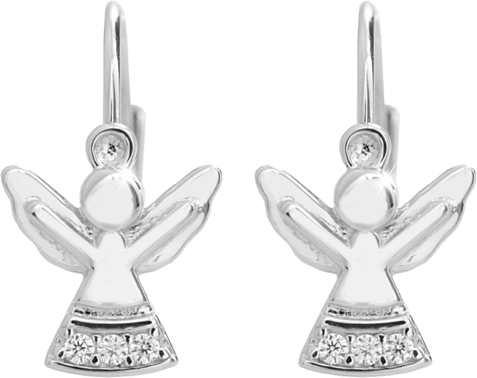 JSB Bijoux Kicsi angyal cirkónium kristállyal 92400573cr (Ag925/1000, 1,7 g)