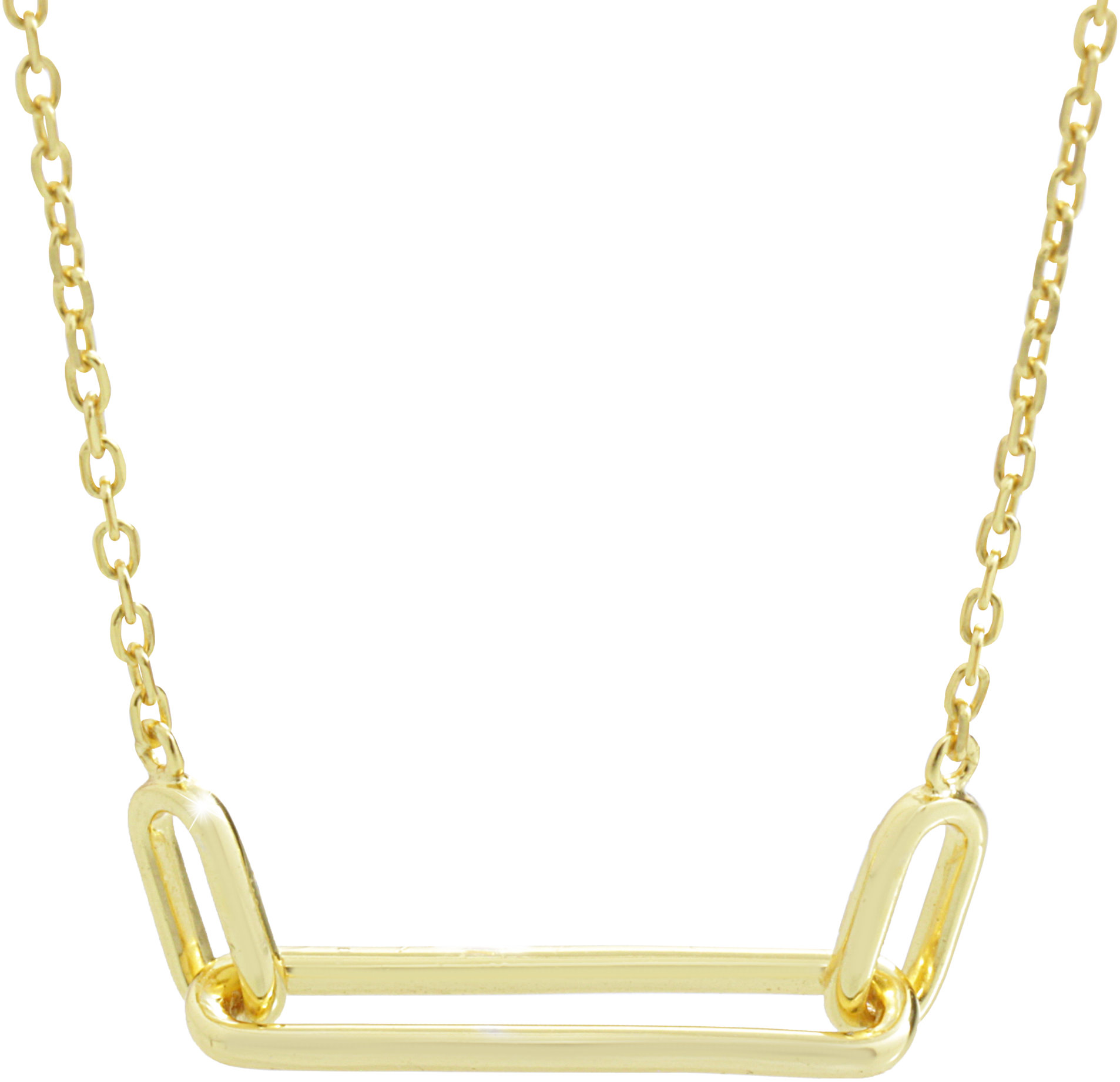 JSB Bijoux Összefűzött ovális forma, aranyozott 92300521g (Ag925/1000, 3,52 g)