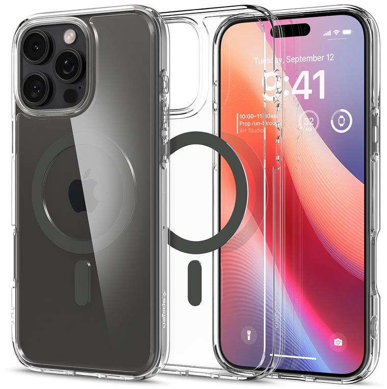 Spigen Ultra Hybrid MagSafe Graphite iPhone 16 Pro Max tok