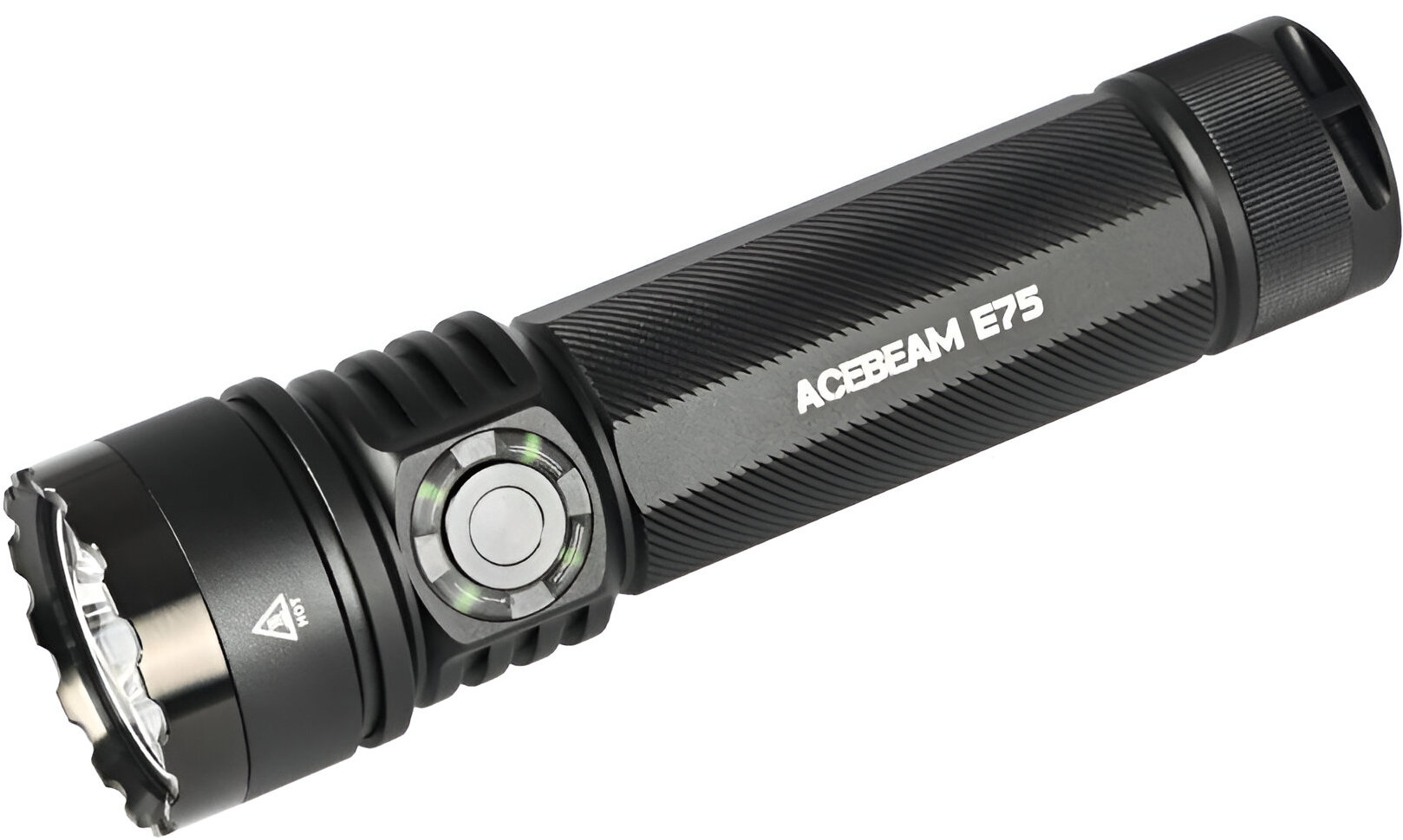 AceBeam E75 LED zseblámpa, 4500 lm, fekete