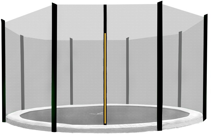 Aga Védőháló, 8 tartórúdhoz, 400 cm, fekete háló / fekete
