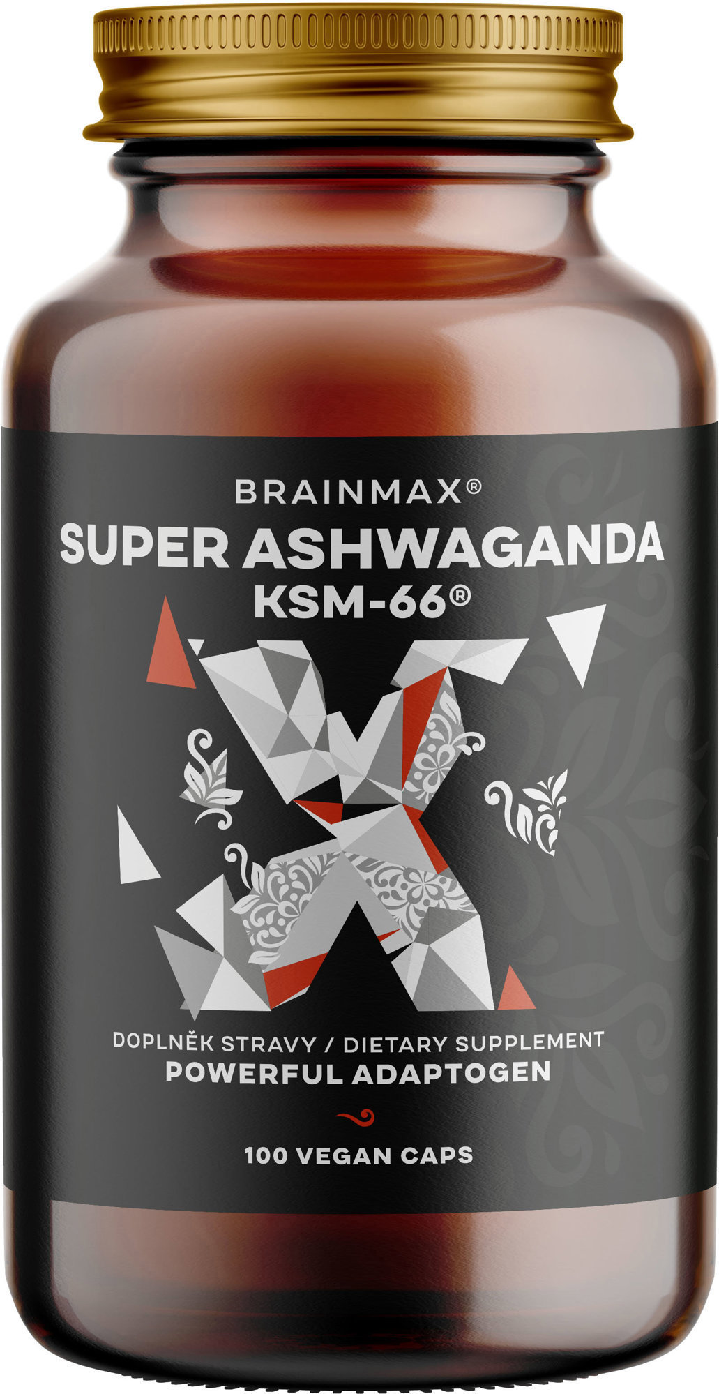 BrainMax Super BIO Ashwagandha kivonat KSM-66®, 100 növényi kapszula