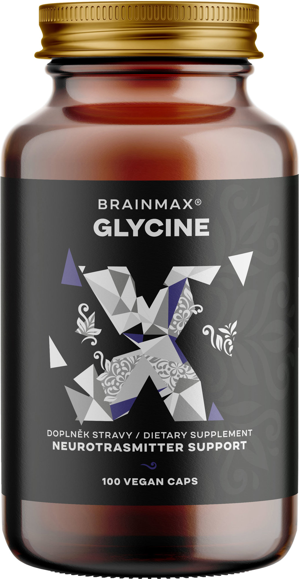BrainMax Glicin 975mg, 100 növényi kapszula