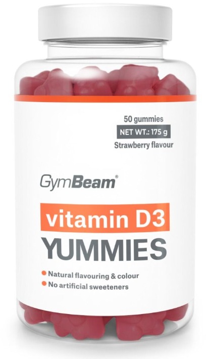 GymBeam D3 vitamin Yummies, 120 g