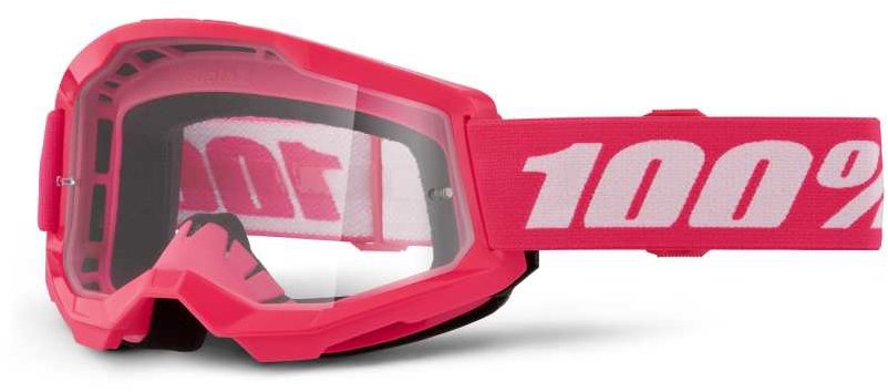 100% Speedlab Strata 2 Goggle Pink Clear Lens
